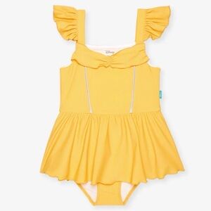 NWT Posh Peanut Disney Princess Belle Yellow Swimsuit Limited Edition Size 2T